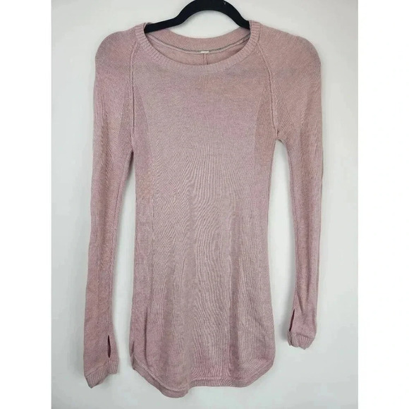 Lululemon Sunshine Coast Long Sleeve Sweater Mink Berry Pink Size 2. - Picture 1 of 5